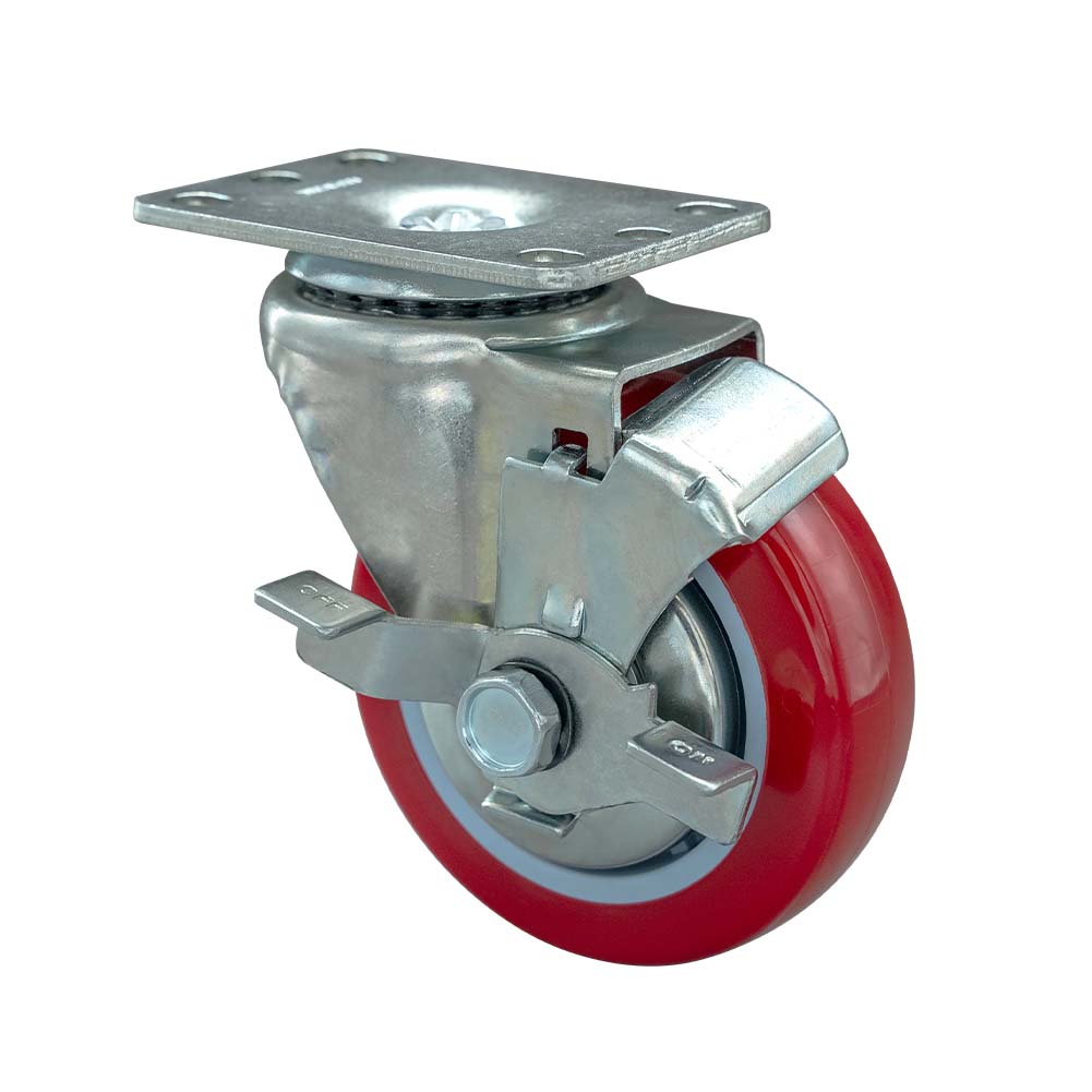 Light Duty PVC Side Brake Caster(DS-20 Series)