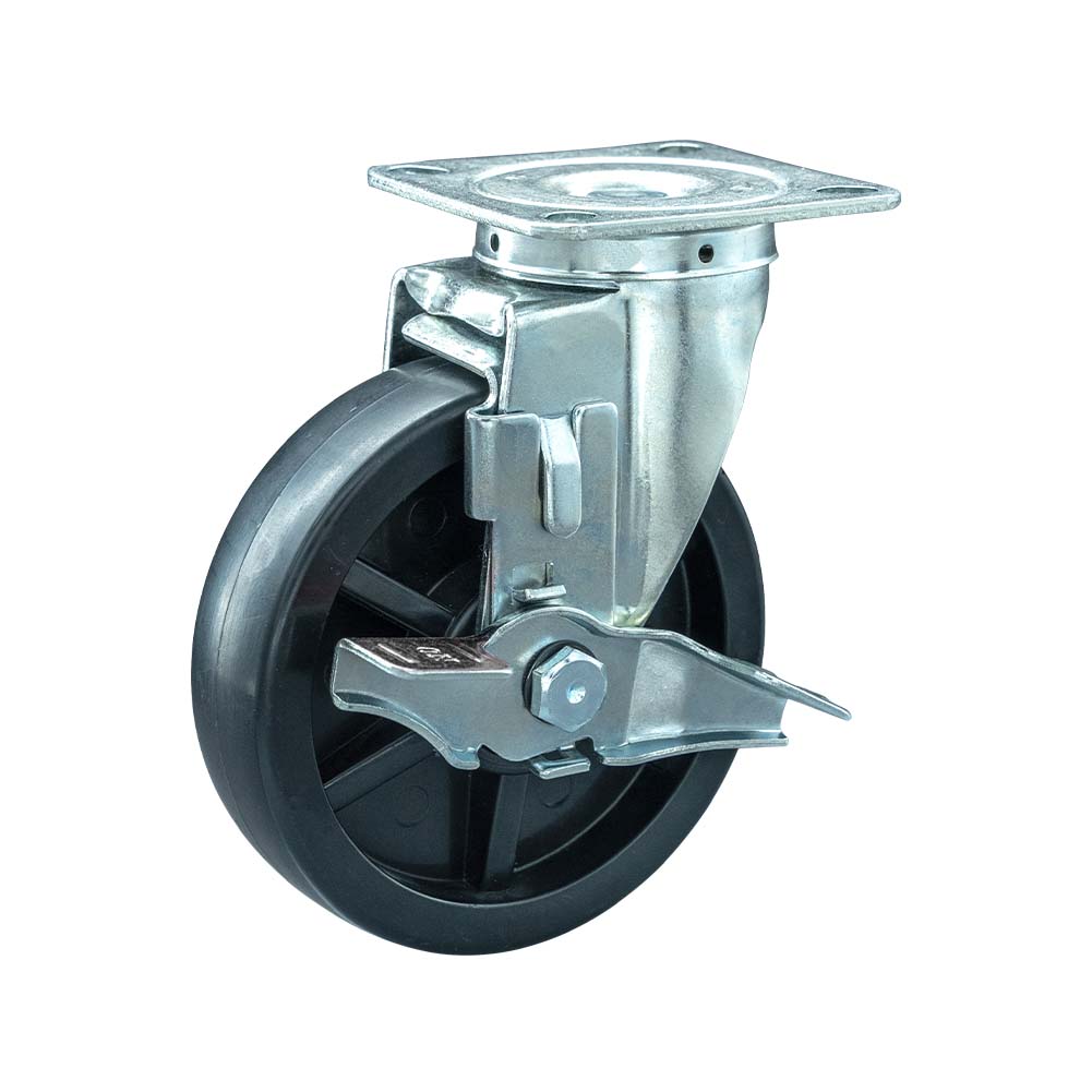 Medium Heavy-Duty PP Swivel Brake Caster (DS32 series)