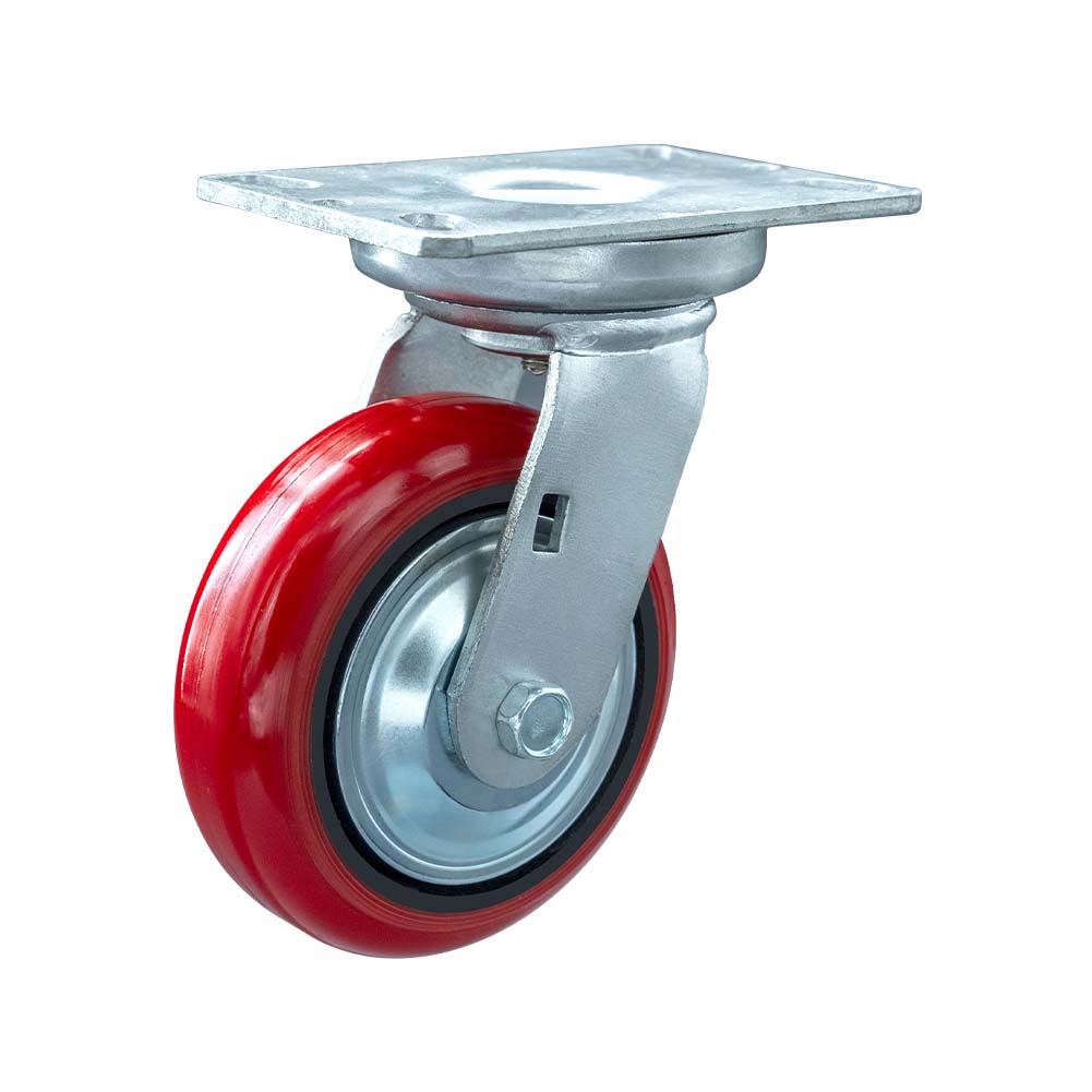 Shock Absorbing Heavy Duty Iron Core Polyurethane Tread  Swivel Caster(DS-93 Series) 