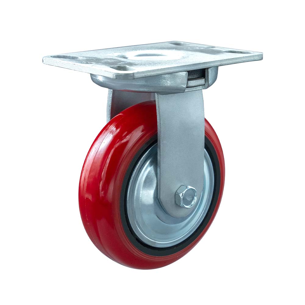  Shock Absorbing Heavy Duty Iron Core Polyurethane Tread  Rigid Caster(DS-93 Series)