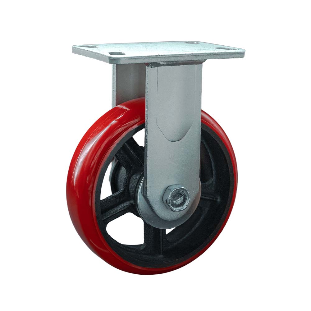 Heavy Duty Iron Core Polyurethane Tread Rigid Caster(DS-50 Series)